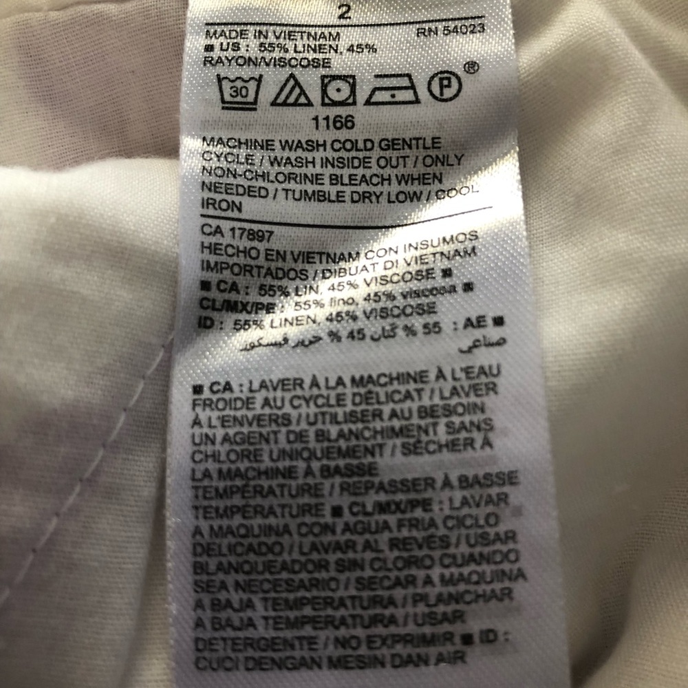 Old Navy Pink and White Linen Blend Shorts - Picture 5 of 6